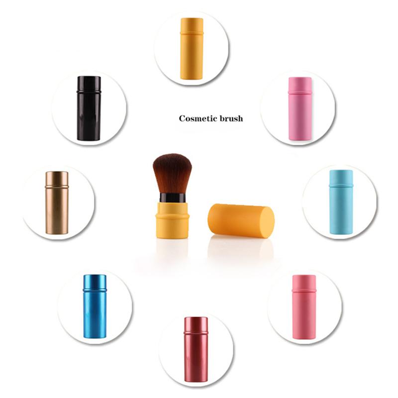 Makeup Brushes Retractable Single Brush Foundation Blending Powder Blusher Face Convenient Travel Tool Cosmetic Soft Bristles