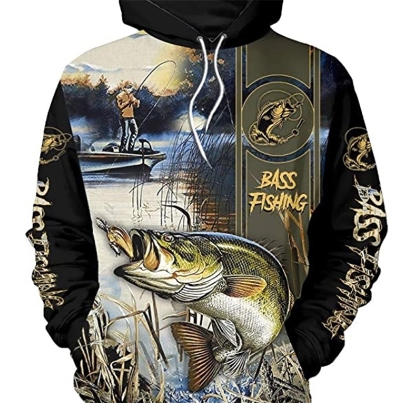 Fashion Animal hoodies bass Fishing 3D All over Printed Sweatshirt Hoodie Harajuku Streetwear Unisex Casual Tracksuit DW254 201128, T shirt
Fashion Animal hoodies bass Fishing 3D All over Printed Sweatshirt Hoodie Harajuku Streetwear Unisex Casual Tracksuit DW254 201128, T shirt