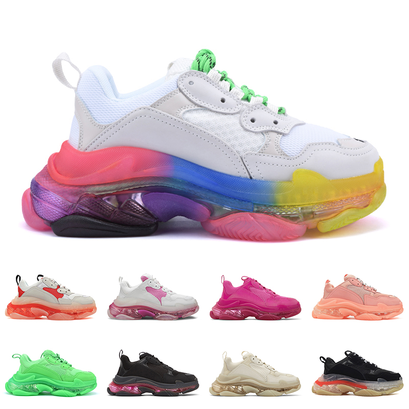 triple s clear bubble midsole casual shoes rainbow combination shoes men women fashion luxury sneaker 36-45, # 6
triple s clear bubble midsole casual shoes rainbow combination shoes men women fashion luxury sneaker 36-45, # 6