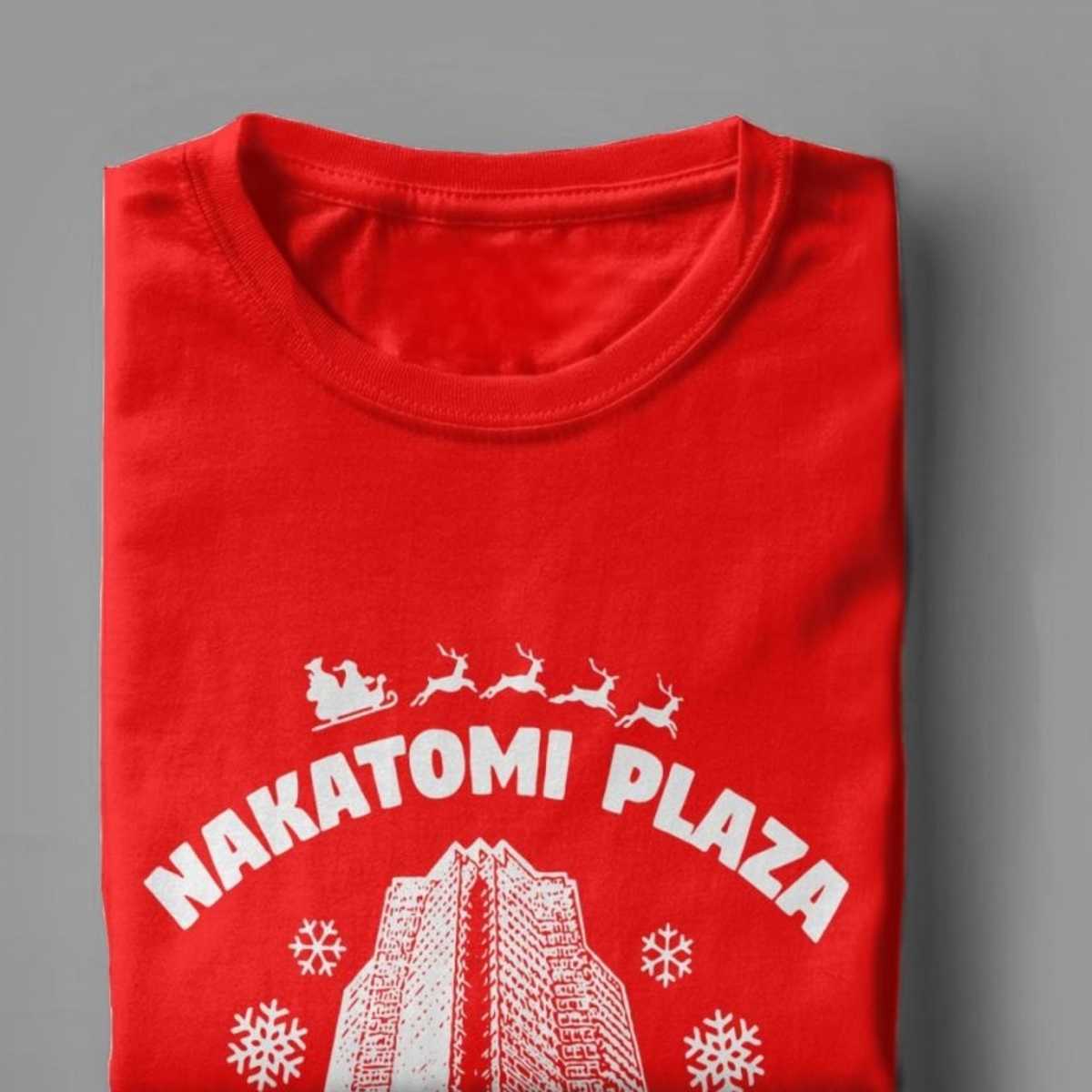 Men's Tshirts Nakatomi Plaza Funny Christmas Party 1988 Tee Shirt O Neck Clothes Cotton 210629