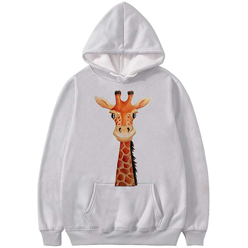 Giraffe men and women novelty hoodie 3D printing pullover hooded sweater with pocket 100-160, Black
Giraffe men and women novelty hoodie 3D printing pullover hooded sweater with pocket 100-160, Black