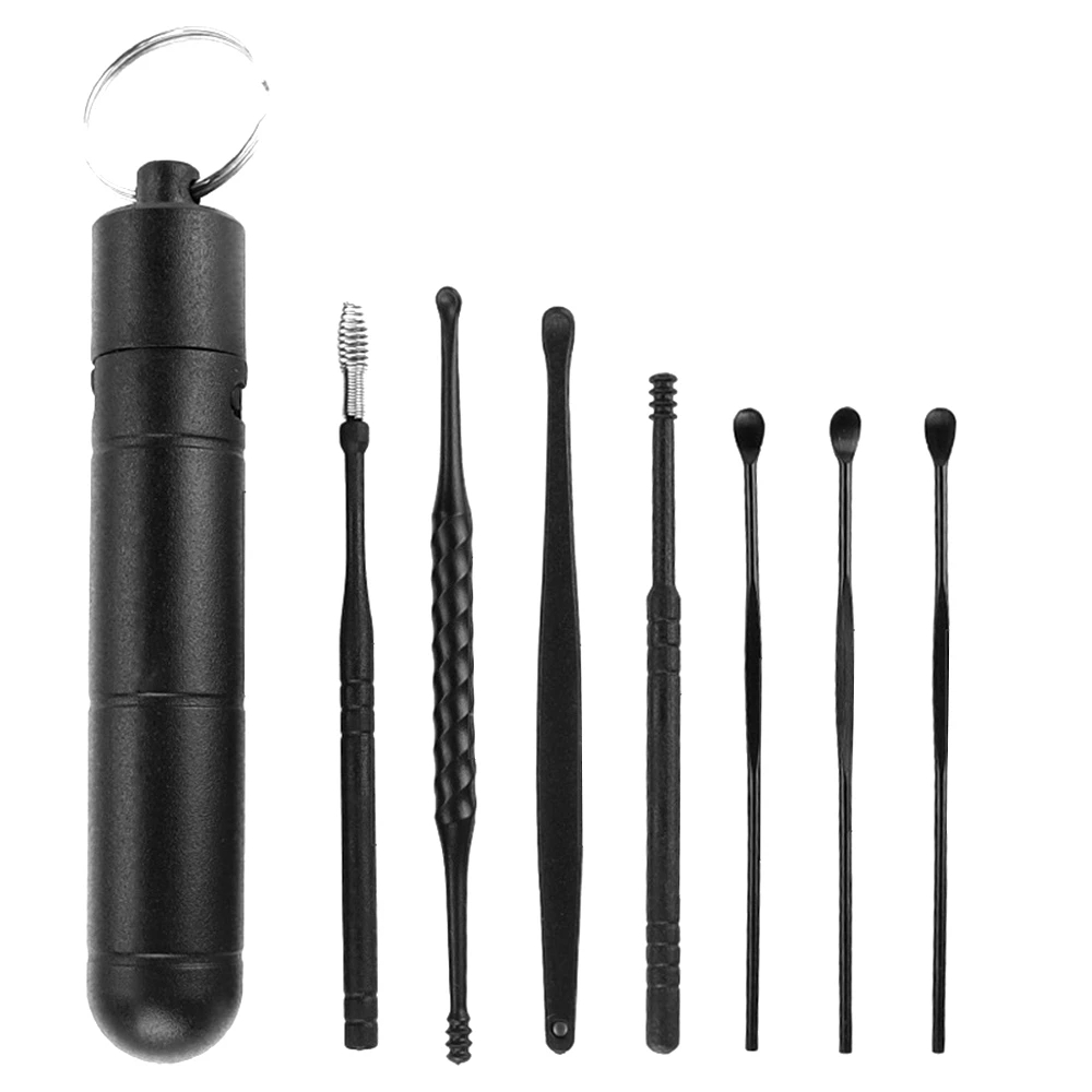 7PCS Earwax Removal Kit Ear Wax Cleanser Remover Ear's Pick Tools Reusable Ears Cleaner Care Stainless Steel & Plastic
7PCS Earwax Removal Kit Ear Wax Cleanser Remover Ear's Pick Tools Reusable Ears Cleaner Care Stainless Steel & Plastic