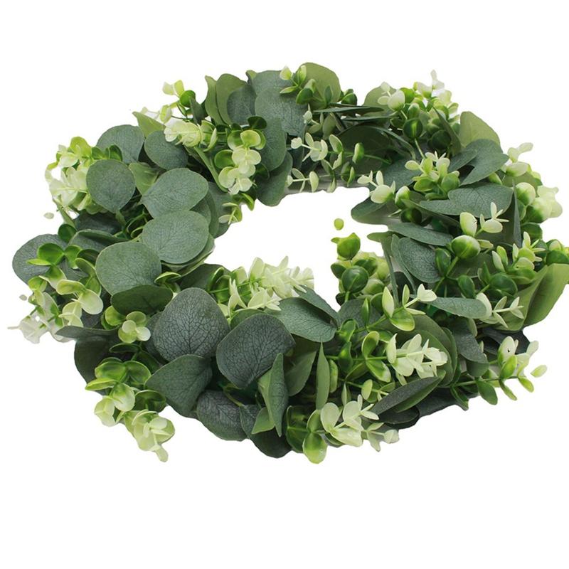 Decorative Flowers & Wreaths European And American Door Decoration Pendant Simulation Eucalyptus Garland Rattan Ring
Decorative Flowers & Wreaths European And American Door Decoration Pendant Simulation Eucalyptus Garland Rattan Ring