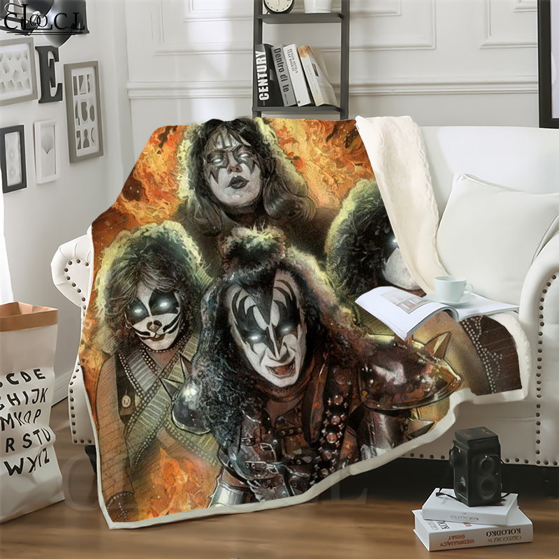 CLOOCL New Hard Rock Kiss Band 3D Print Hip-hop Style Conditioning Blanket Sofa Teens Bedding Throw Blankets Plush Quilt
CLOOCL New Hard Rock Kiss Band 3D Print Hip-hop Style Conditioning Blanket Sofa Teens Bedding Throw Blankets Plush Quilt
