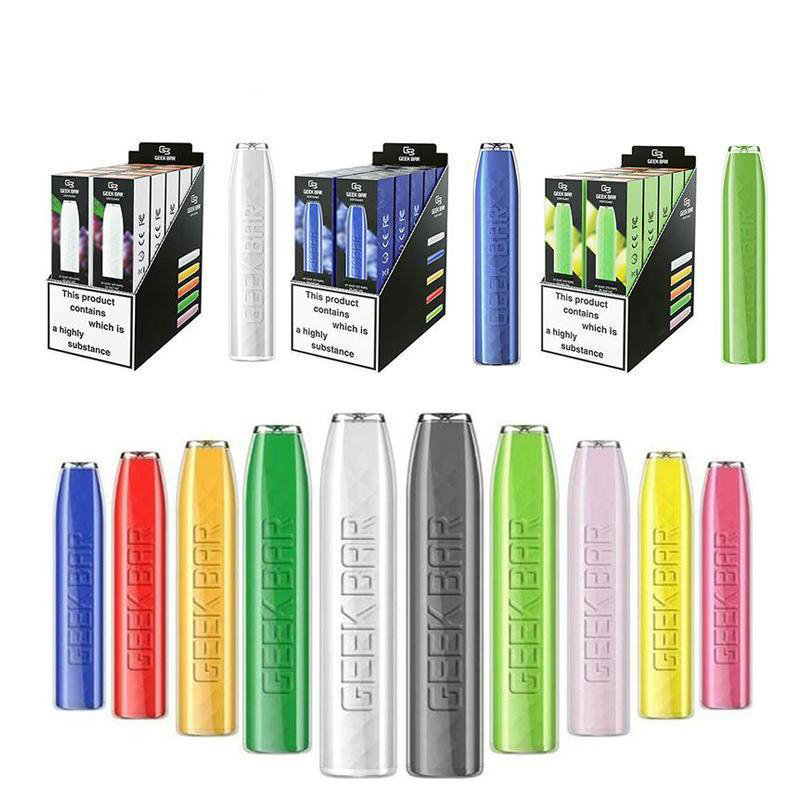 GeekVape GEEK BAR Disposable E cigarettes 575 Puffs Vape Pen 2.4ml Prefilled pods Cartridge 500mAh Battery Starter Kit
GeekVape GEEK BAR Disposable E cigarettes 575 Puffs Vape Pen 2.4ml Prefilled pods Cartridge 500mAh Battery Starter Kit
