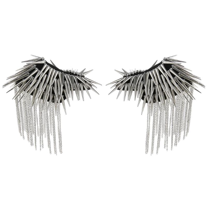 Pins, Brooches 2 Pair Gothic Tassel Epaulette Shoulder Board Mark Fancy Dress - Silver Color
Pins, Brooches 2 Pair Gothic Tassel Epaulette Shoulder Board Mark Fancy Dress - Silver Color