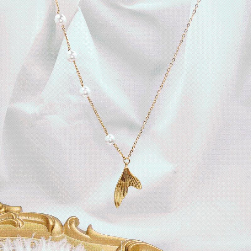 Pendant Necklaces Korean Version Of Simple Fashion Small Pearl Fishtail Necklace Female Niche Light Luxury High Sense For Women
Pendant Necklaces Korean Version Of Simple Fashion Small Pearl Fishtail Necklace Female Niche Light Luxury High Sense For Women