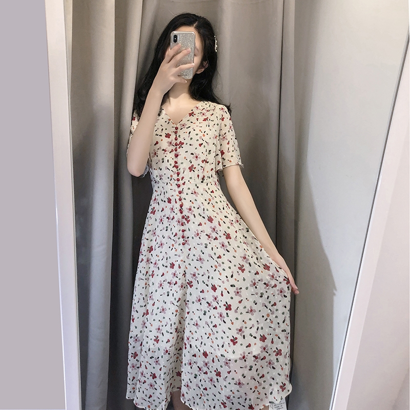 French Print Floral Women Dress New Summer Vintage Short Sleeve Chiffon Dresse Casual Holiday Lady Boho Beach Vestidos, Black;gray
French Print Floral Women Dress New Summer Vintage Short Sleeve Chiffon Dresse Casual Holiday Lady Boho Beach Vestidos, Black;gray