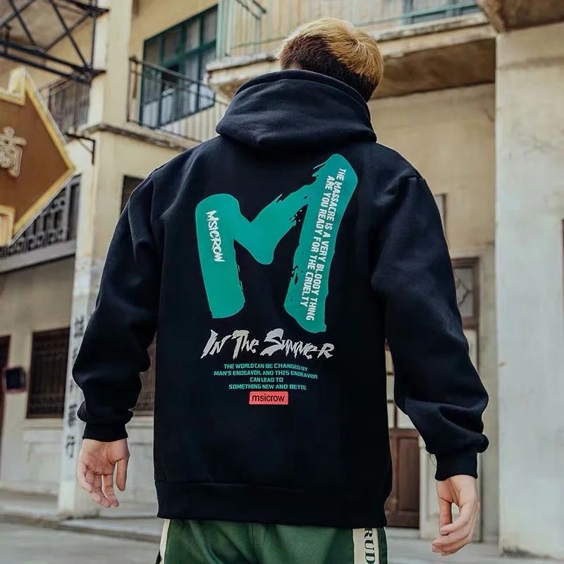 Fashion Men Cool Men Hip Hop Hoodies Japanese Casual Sweatshirts Streetwear Men Women Loose Pullover Harajuku Devil Hoodie Male 201126