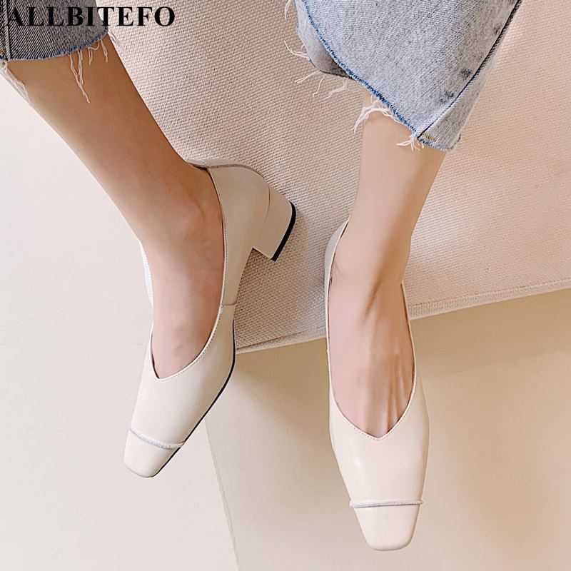 ALLBITEFO comfortable soft genuine leather high heels women pumps fashion high heel shoes women heels kitten heels basic shoes 210611, As picture
ALLBITEFO comfortable soft genuine leather high heels women pumps fashion high heel shoes women heels kitten heels basic shoes 210611, As picture