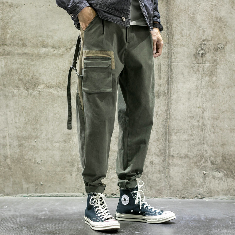 2021 Casual Streetwear Men's Cargo Loose Pocket Cotton Hiphop New Fashion Pants Corridors Male Kkvn, Army green.
2021 Casual Streetwear Men's Cargo Loose Pocket Cotton Hiphop New Fashion Pants Corridors Male Kkvn, Army green.