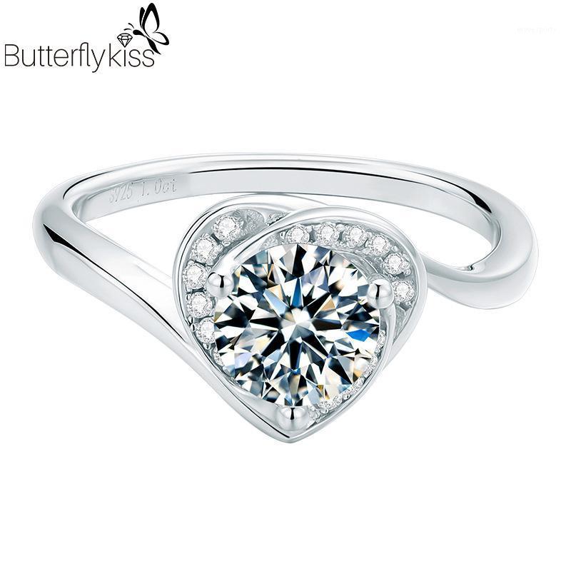 Cluster Rings BK 1ct Moissanite Ring Genuine Silver Heart Shape White/Yellow/Rose Gold Diamond Fashion Girlfriend Gift Jewelry For Woman1
Cluster Rings BK 1ct Moissanite Ring Genuine Silver Heart Shape White/Yellow/Rose Gold Diamond Fashion Girlfriend Gift Jewelry For Woman1