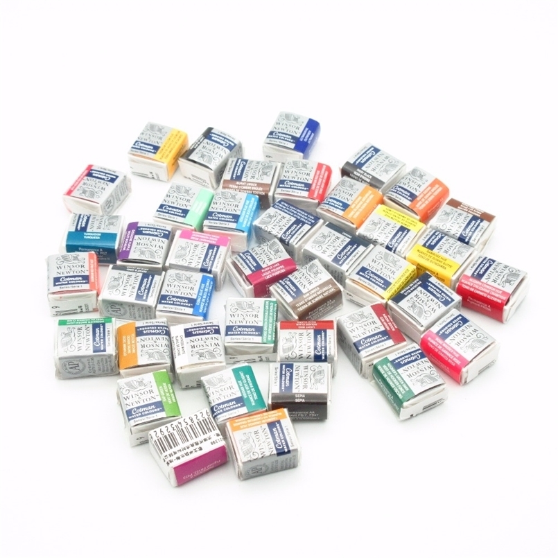 Winsor & Newton Cotman Solid Watercolor Paints Half Pan 40 Colors Blue Watercolor Brushes 201226
Winsor & Newton Cotman Solid Watercolor Paints Half Pan 40 Colors Blue Watercolor Brushes 201226
