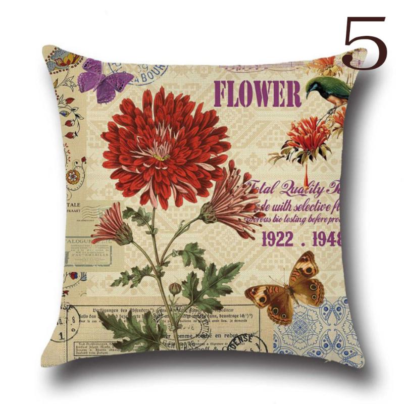 45*45cm Rose Flowers Cushion Cover Nordic Style Home Wedding Decoration Throw Pillow For Sofa Bed Car Pillow Case
