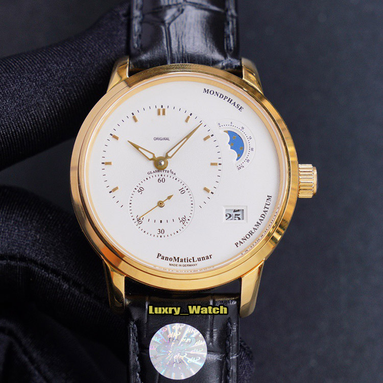 JHF V2 Upgrade version PANO MATIC LUNAR 1-90-02-45-35-05 Big Date White Dial Cal. 90-02 Automatic Moon Phase Mens Watch Gold Case Watches, Professional waterproof
JHF V2 Upgrade version PANO MATIC LUNAR 1-90-02-45-35-05 Big Date White Dial Cal. 90-02 Automatic Moon Phase Mens Watch Gold Case Watches, Professional waterproof
