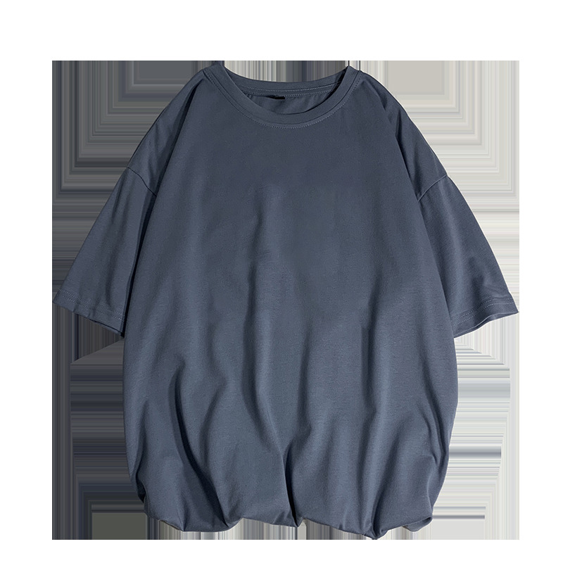 New Summer Men's 100% Cotton T-Shirt Solid Color Soft Touch Fabric Men's Basic Tops Tees Casual Men Clothing Plus Size 4XL 5XL 210225