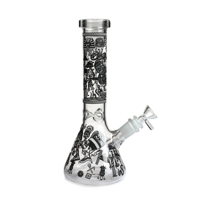 10 inches beaker bong luminous decals hookah glass smoking water pipe dab rigs high quality mix design
10 inches beaker bong luminous decals hookah glass smoking water pipe dab rigs high quality mix design