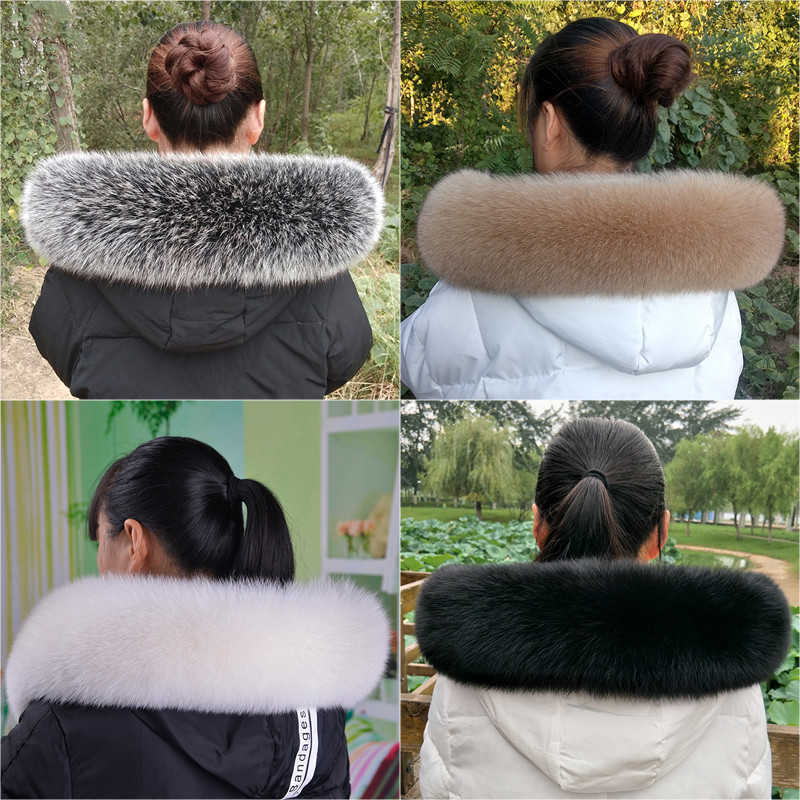 Luxury Winter 100% Real Fox Fur Collar Scarves for Women Coat Hood Warm Fox Straight Collar Scarf Trim Large Fur Shawl H0923
Luxury Winter 100% Real Fox Fur Collar Scarves for Women Coat Hood Warm Fox Straight Collar Scarf Trim Large Fur Shawl H0923