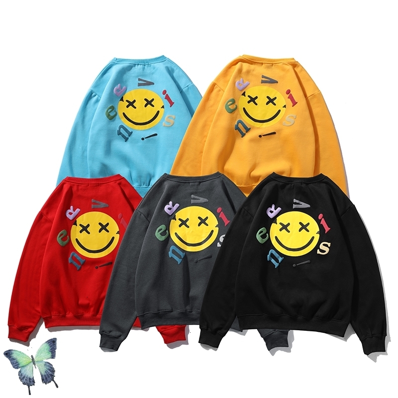 

New Autumn 2021 Winter Kanye West Smiley Foam Hoody Men Women Fashion Casual Sweatshirt Cpfm Xyz High Quality Pure Cotton Hoodie Eko3 47LC, 2083-lan