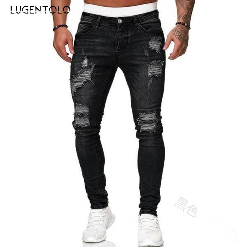 Men' Jeans Lugentolo Hole Men Skinny Fashion Casual Trousers Ripped Thin Spring Street Mid Waist Straight Long Pencil, Black
Men' Jeans Lugentolo Hole Men Skinny Fashion Casual Trousers Ripped Thin Spring Street Mid Waist Straight Long Pencil, Black