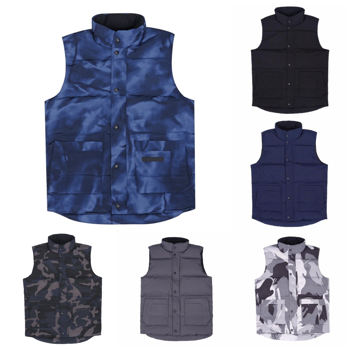 Men Winter Puffer Thicken Sleeveless Zipper Vest Solid color Crew Neck Classics Fashion Male Good quality Windshield Cold Warm Down Gilets 1, Black;white
Men Winter Puffer Thicken Sleeveless Zipper Vest Solid color Crew Neck Classics Fashion Male Good quality Windshield Cold Warm Down Gilets 1, Black;white