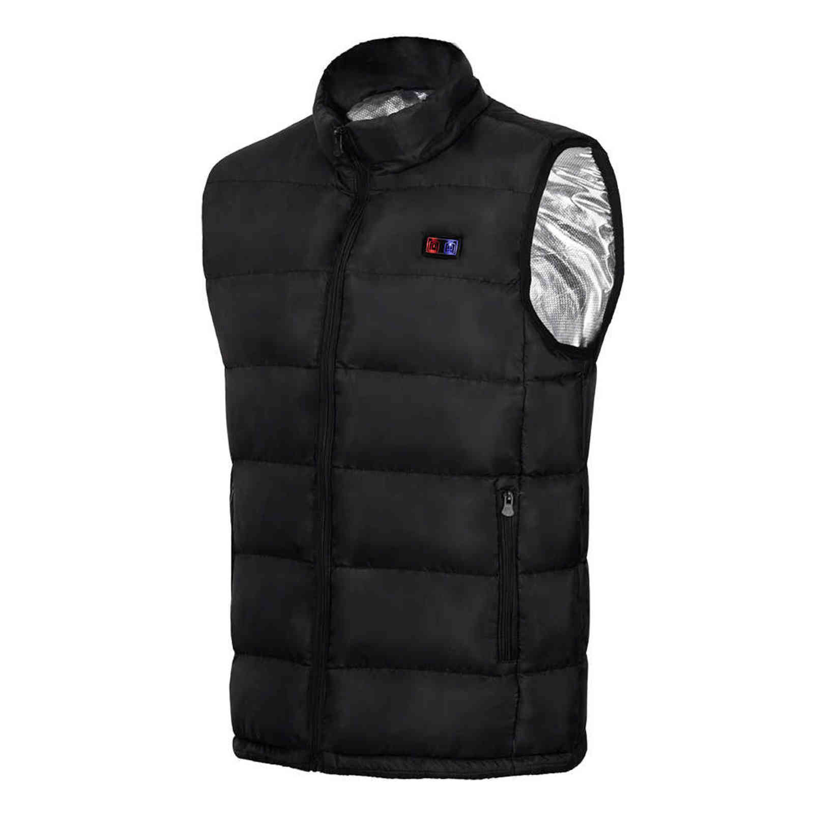 Winter 9 Areas Heated Vest Men USB Electric Heating Jacket Thermal Waistcoat Winter Hunting Outdoor Vest 211119