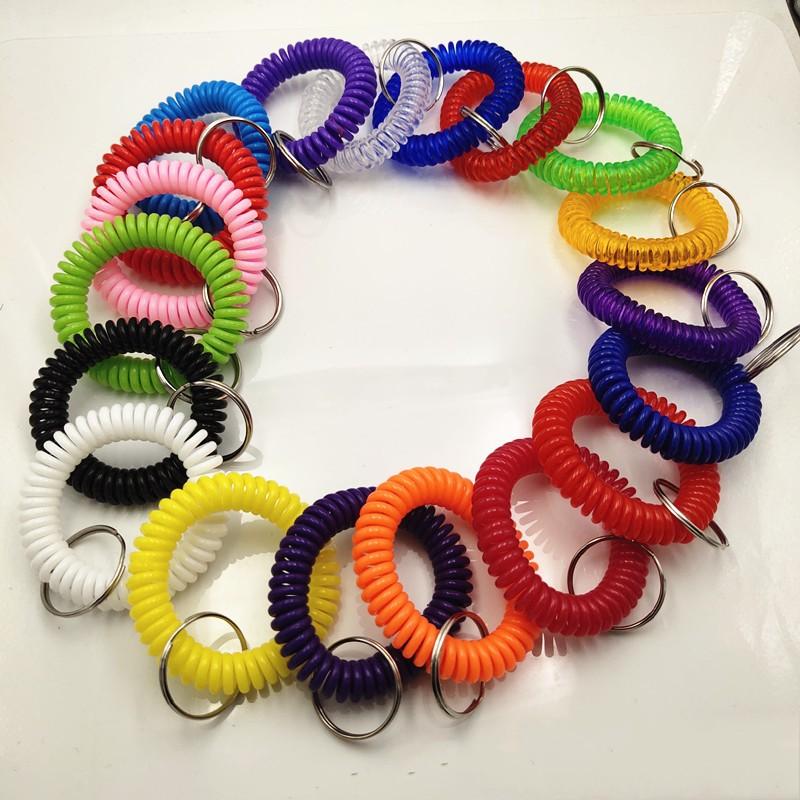 Wrist Band Coil Keychains EVA Plastic Spring Ring Stretch Wristband Keyring for Gym Pool Id Badge Hand Bracelet Key Chain Holder, Silver
Wrist Band Coil Keychains EVA Plastic Spring Ring Stretch Wristband Keyring for Gym Pool Id Badge Hand Bracelet Key Chain Holder, Silver
