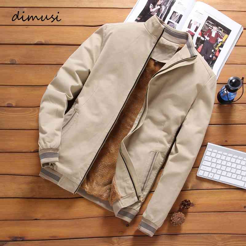 DIMUSI Autumn Mens Bomber Jackets Casual Male Outwear Fleece Thick Warm Windbreaker Jacket Military Baseball Coats Clothing 210811