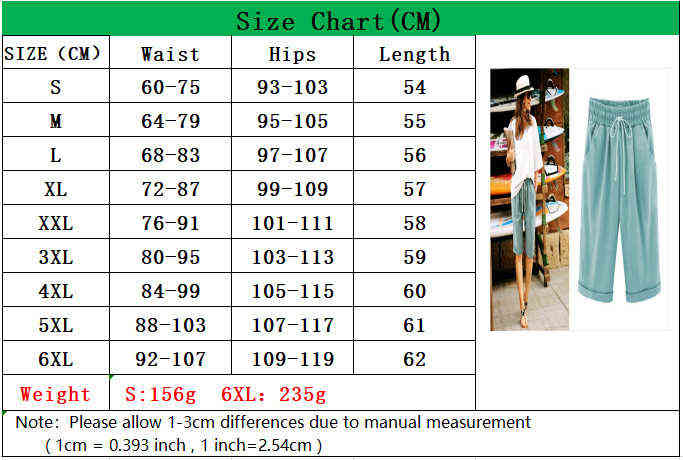 Women Bermuda Pants Casual Drawstring Elastic Tousers Female For Women's Clothing Large Size Plus Summer 211115