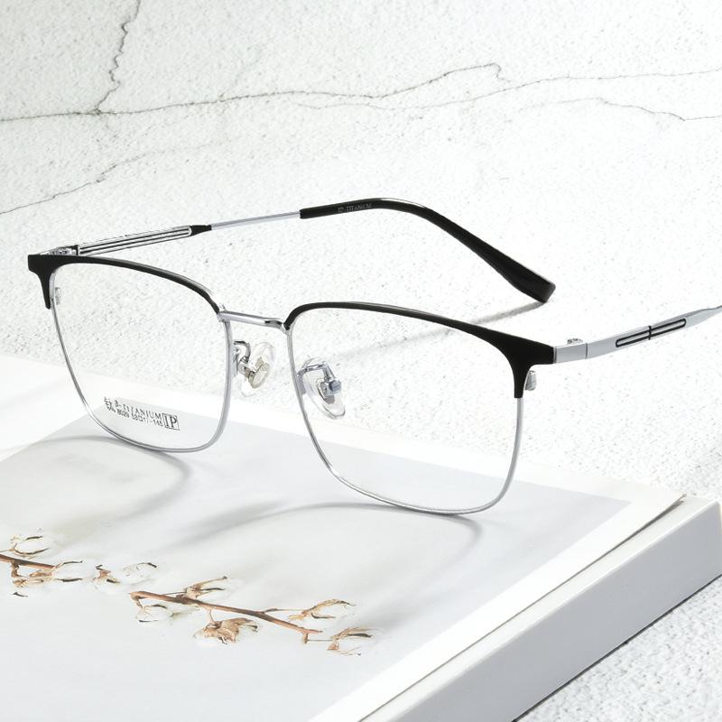 Fashion Sunglasses Frames High-Quality Ultra-Light Pure Titanium Glasses Men's Business Flat Mirror Women's Personality Trend Prescription
Fashion Sunglasses Frames High-Quality Ultra-Light Pure Titanium Glasses Men's Business Flat Mirror Women's Personality Trend Prescription