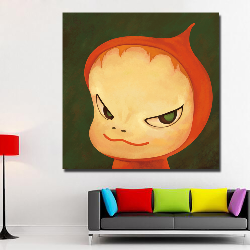 Cartoon Painting Yoshitomo Nara Sleepwalking Dolls Canvas Art Painting Print Poster Picture Wall Art For Baby Room Home Decor