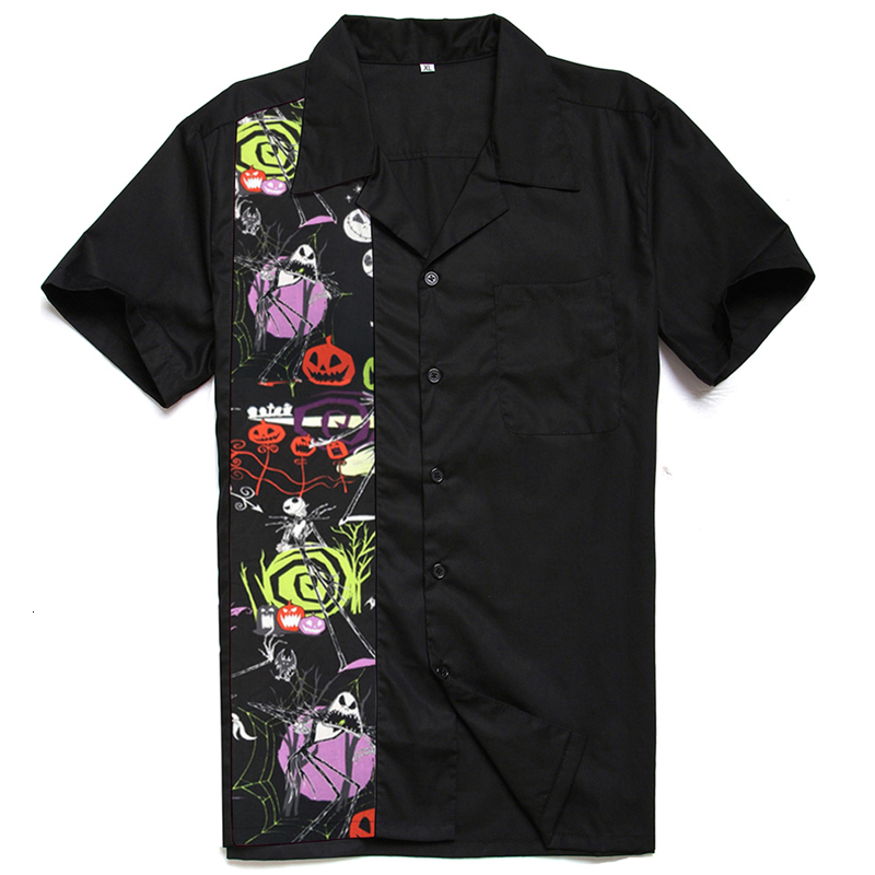 2021 New Halloween Men Vintage 1950s Rockabilly Rock n Roll Short Sleeve Punk Rave Shirt Mens Hip Hop Stitching Camisa Ekz5, Halloween cat
2021 New Halloween Men Vintage 1950s Rockabilly Rock n Roll Short Sleeve Punk Rave Shirt Mens Hip Hop Stitching Camisa Ekz5, Halloween cat