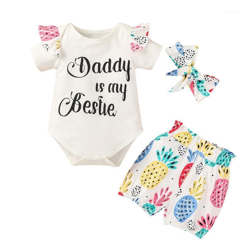 Infant Baby Girls Clothing Set, Letter Print Flying Sleeve Romper And Pineapple Shorts Headwear Three-piece Suit Party Sets, As pic
Infant Baby Girls Clothing Set, Letter Print Flying Sleeve Romper And Pineapple Shorts Headwear Three-piece Suit Party Sets, As pic