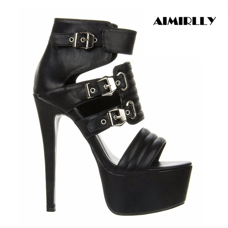 Sandals Summer Platform Women Peep Toe High Heels Shoes Buckle Strap Cover Heel Spring Fashion Footwear Black Blue
Sandals Summer Platform Women Peep Toe High Heels Shoes Buckle Strap Cover Heel Spring Fashion Footwear Black Blue