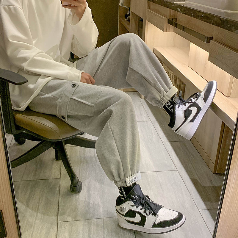 New 2021 Men's Cargo Casual Hip Hop Style Haren Pants Loose Fashion Trend Trousers Streetwear 3 Color Sweatpants Size M-2xl Xl0e, Light gray
New 2021 Men's Cargo Casual Hip Hop Style Haren Pants Loose Fashion Trend Trousers Streetwear 3 Color Sweatpants Size M-2xl Xl0e, Light gray