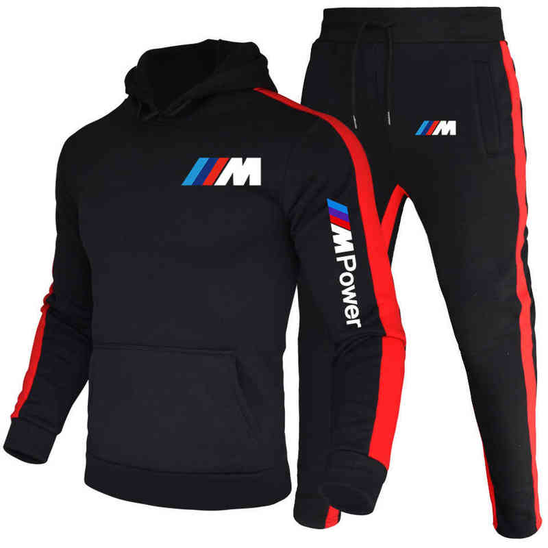 New striped sportswear Men Sets Casual Fashion BMW Hoodies Pant Hoody Sweatshirts + Sweatpants Tracksuit Autumn Winter Jogging S G1202
New striped sportswear Men Sets Casual Fashion BMW Hoodies Pant Hoody Sweatshirts + Sweatpants Tracksuit Autumn Winter Jogging S G1202