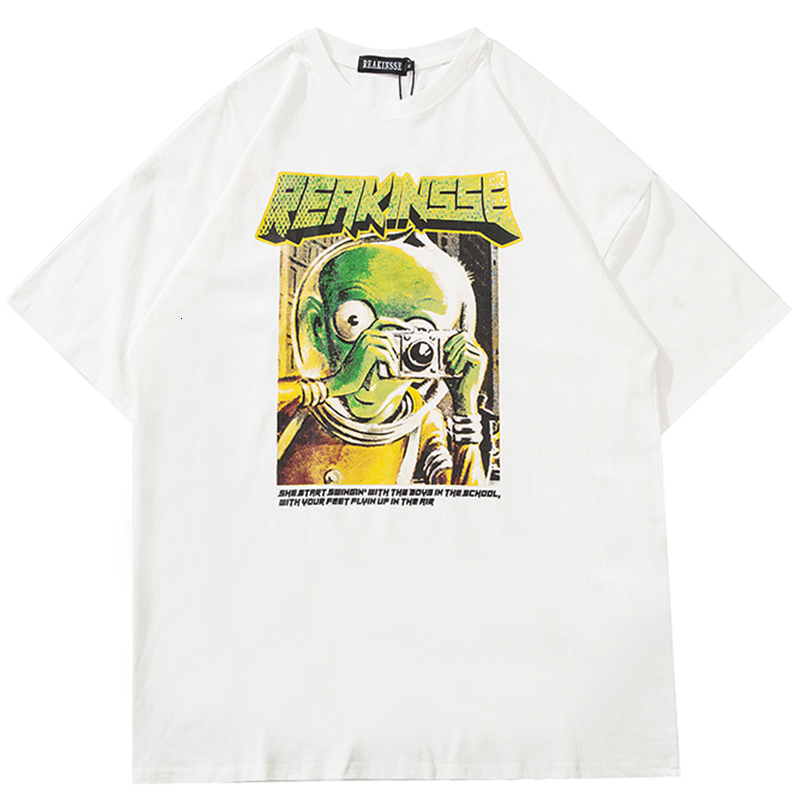 New t Shirt Men Harajuku Funny Alien Taking Photo Print 100% Cotton Tops Tees Hip Hop Streetwear Tshirt 2021 Male T-shirts Da84, White
New t Shirt Men Harajuku Funny Alien Taking Photo Print 100% Cotton Tops Tees Hip Hop Streetwear Tshirt 2021 Male T-shirts Da84, White