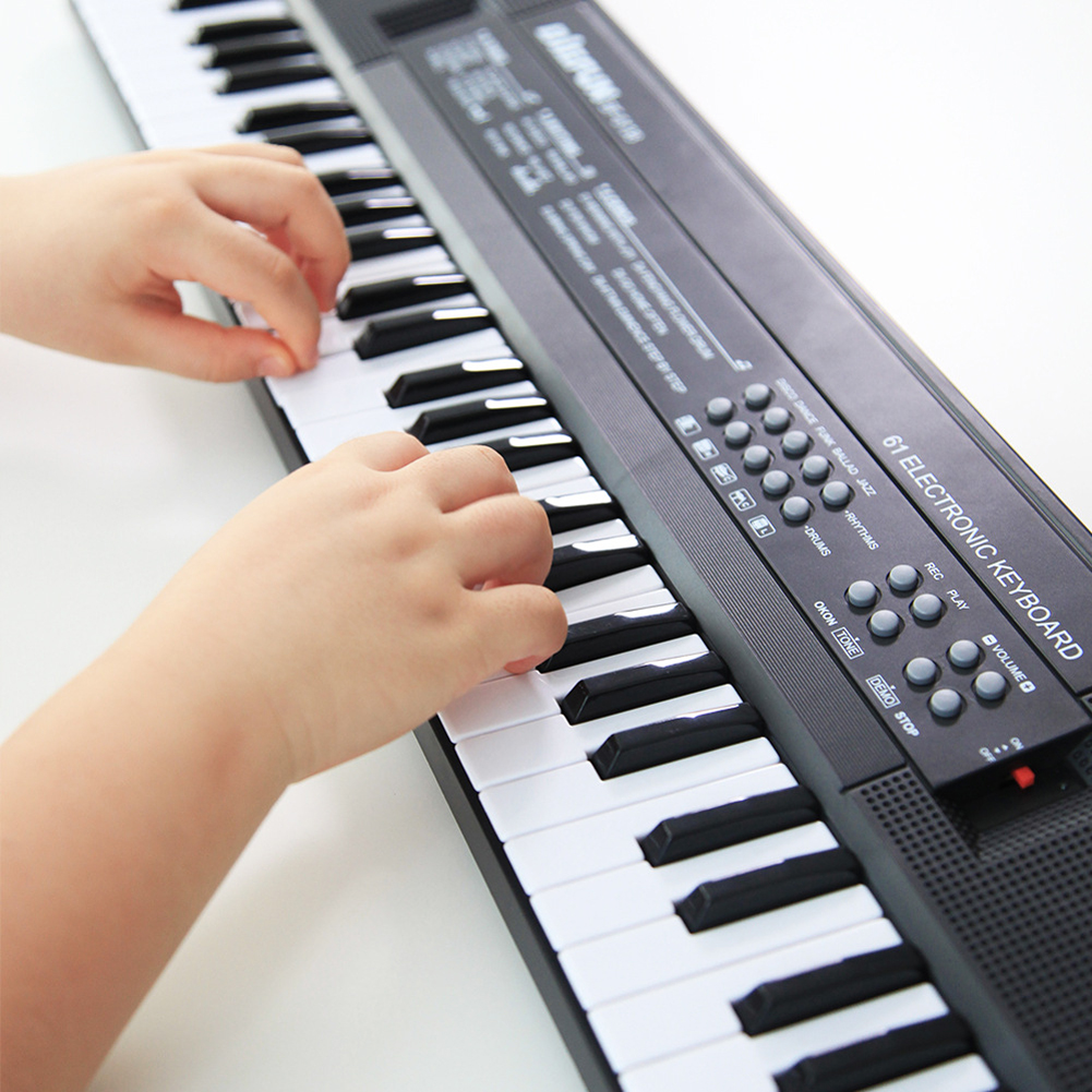61 Keys Digital Music Electronic Keyboard Multifunctional Electric Piano for Piano Student with Microphone Musical Instrument
61 Keys Digital Music Electronic Keyboard Multifunctional Electric Piano for Piano Student with Microphone Musical Instrument