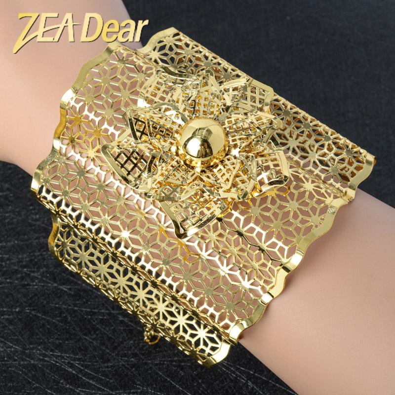 Bangle ZEADear Jewelry Big Romantic Hollow Flower Style For Women Copper Gold Planted Adjustable Gift Party Engagement Wedding
Bangle ZEADear Jewelry Big Romantic Hollow Flower Style For Women Copper Gold Planted Adjustable Gift Party Engagement Wedding