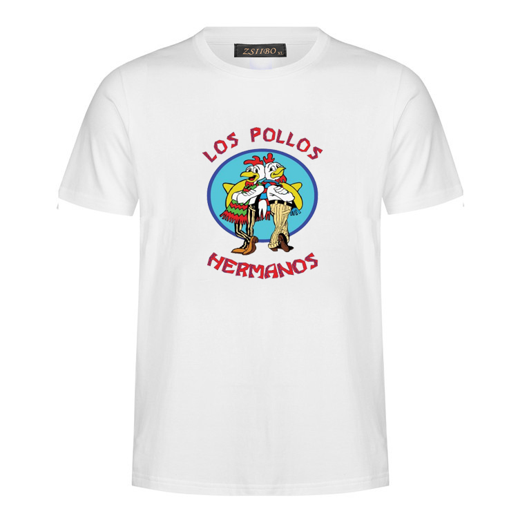 Men's Fashion Breaking Bad Shirt 2018 LOS POLLOS Hermanos T Shirts Chicken Brothers Short Sleeve Tee Hipster tops MC34, White;black
Men's Fashion Breaking Bad Shirt 2018 LOS POLLOS Hermanos T Shirts Chicken Brothers Short Sleeve Tee Hipster tops MC34, White;black