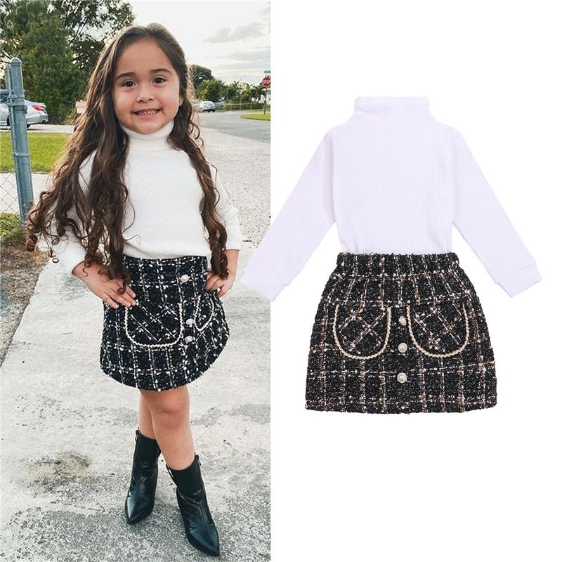 Clothing Sets 2Pcs Toddler Born Baby Girls Long Sleeve Rib Knit Tops Mini Skirt Outfits Spring Fall Casual Children's, White
Clothing Sets 2Pcs Toddler Born Baby Girls Long Sleeve Rib Knit Tops Mini Skirt Outfits Spring Fall Casual Children's, White