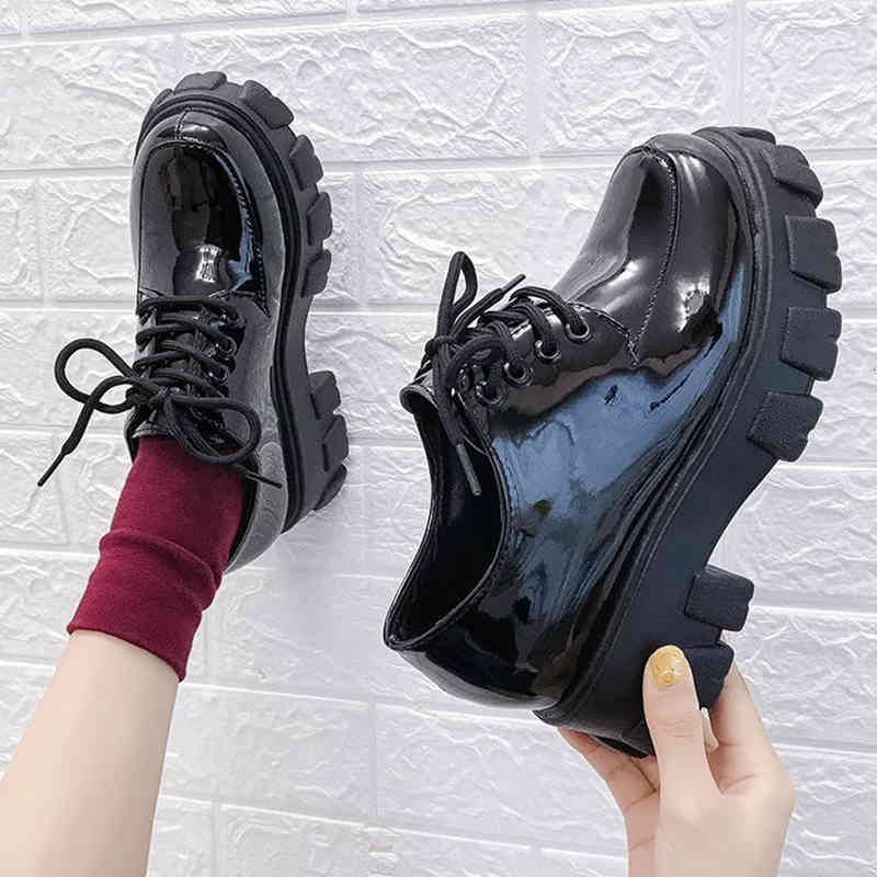 Boots British-style Rimocy, thick heel and leather shoes, platform with shoelaces, for students, autumn 366X, 1# packing bag
Boots British-style Rimocy, thick heel and leather shoes, platform with shoelaces, for students, autumn 366X, 1# packing bag