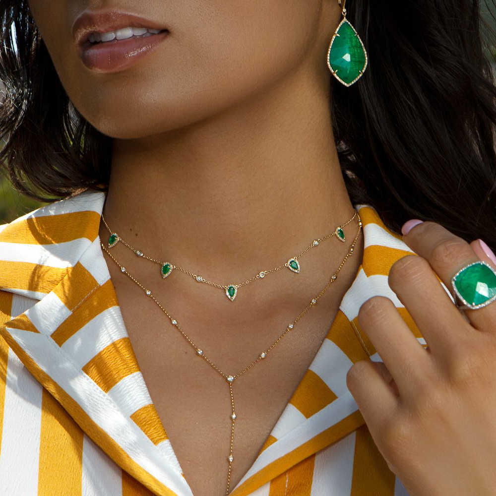 Bohemia gold color green stone statement chain necklace choker fashion women elegance gift stylish jewelry
Bohemia gold color green stone statement chain necklace choker fashion women elegance gift stylish jewelry