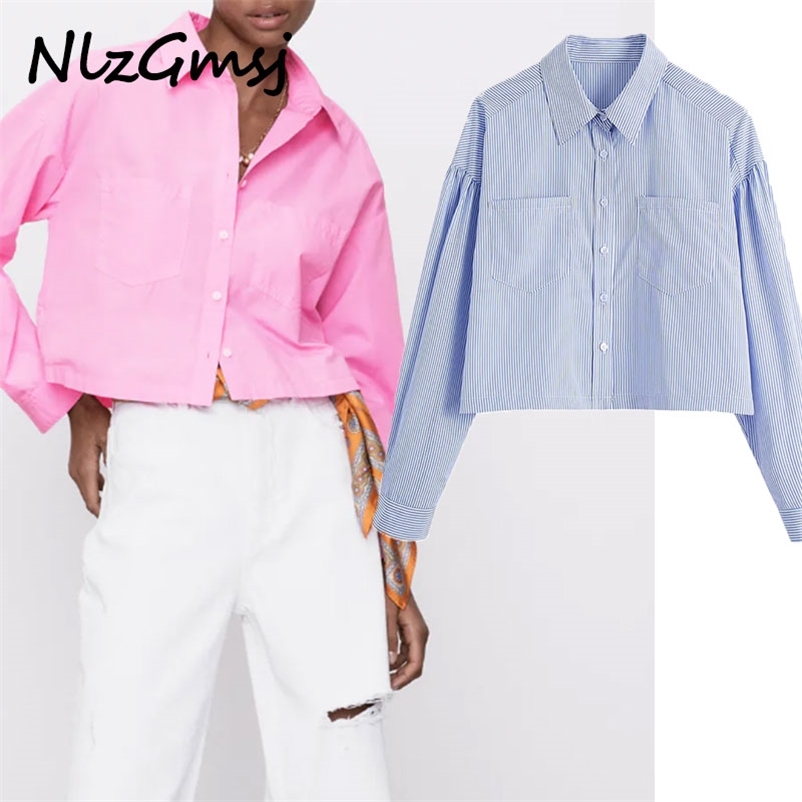 Blouse Women Shirts Long Sleeve Button Up White Shirt Woman Fashion Pockets Pink Summer Blouses 04 210628, As picture
Blouse Women Shirts Long Sleeve Button Up White Shirt Woman Fashion Pockets Pink Summer Blouses 04 210628, As picture