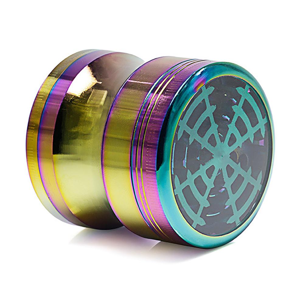 Rainbow Color Dia 63mm Transparent Top Lid Curve Side Grinders Dry Herb Vaporizer Herb Spice Crusher Metal Grinder 4 Layers Flat Grinders
Rainbow Color Dia 63mm Transparent Top Lid Curve Side Grinders Dry Herb Vaporizer Herb Spice Crusher Metal Grinder 4 Layers Flat Grinders