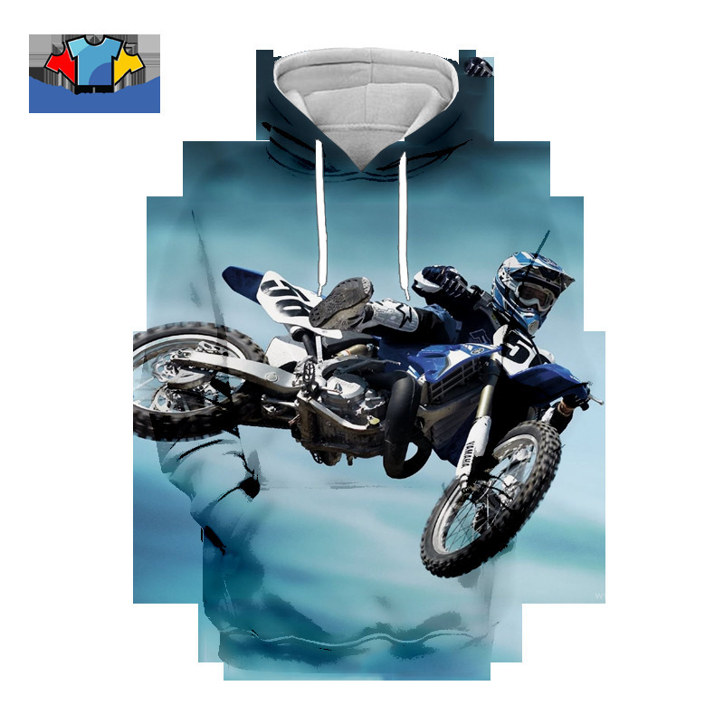 SONSPEE 3D Harajuku Motocross Hoodie Cool Skill Challenge Sweatshirt Casual Mens Jacket Speed Passion Racing Race Riding Hoodie 201020