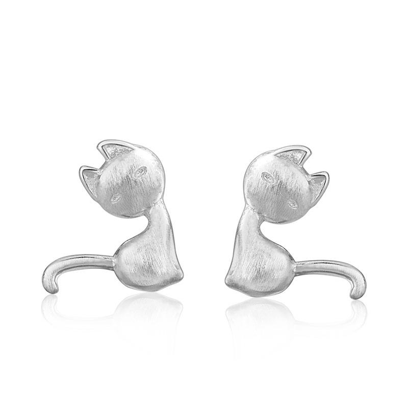 Stud Metallic Cat MaBrushed Earrings For Woman Girl Sweet Charms Christmas Simple Ornaments Smart Jewelry Animal Accessory, Golden;silver
Stud Metallic Cat MaBrushed Earrings For Woman Girl Sweet Charms Christmas Simple Ornaments Smart Jewelry Animal Accessory, Golden;silver