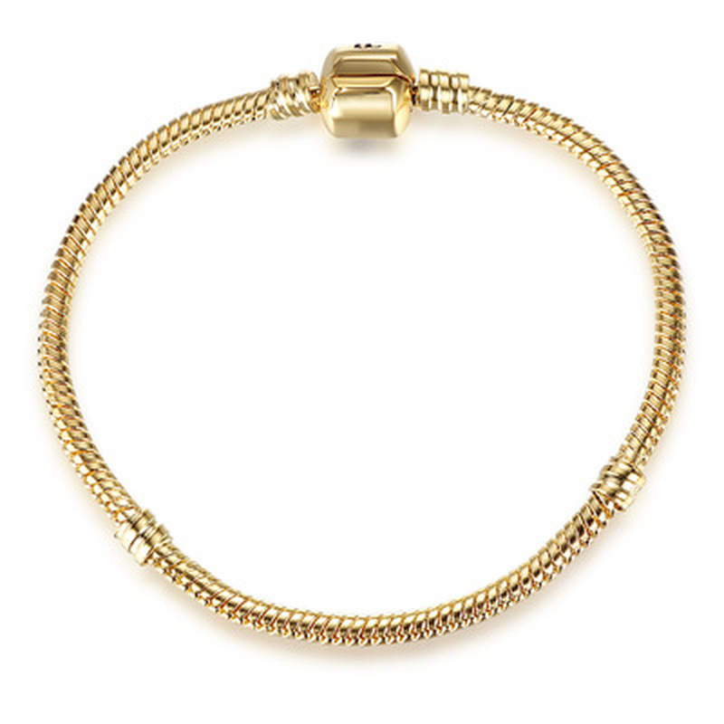 1pcs Drop Shipping Rose Gold Bracelets Women Snake Chain Charm Beads for pandora Bangle Bracelet Children Gift B019
1pcs Drop Shipping Rose Gold Bracelets Women Snake Chain Charm Beads for pandora Bangle Bracelet Children Gift B019