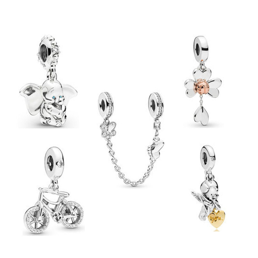 Designer Jewelry 925 Silver Bracelet Charm Bead fit Love Lucky Amulet Pendant New Slide Bracelets Beads European Style Charms Beaded Murano
