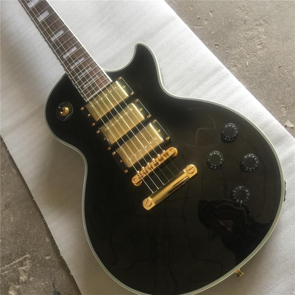 Manufacturer sales 2018 Wholesale High Quality G LP Custom Black Electric Guitar with 3 Guitars Pickup lp guitarra
Manufacturer sales 2018 Wholesale High Quality G LP Custom Black Electric Guitar with 3 Guitars Pickup lp guitarra